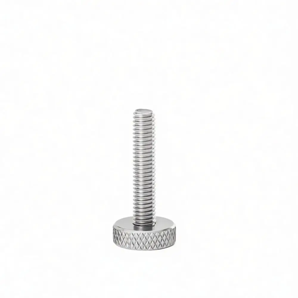 Stainless Steel Knurled Thumb Screw Large Round Head Manual Fasteners GB835 Standard Bolt For Machine Mechanical DIY Projects