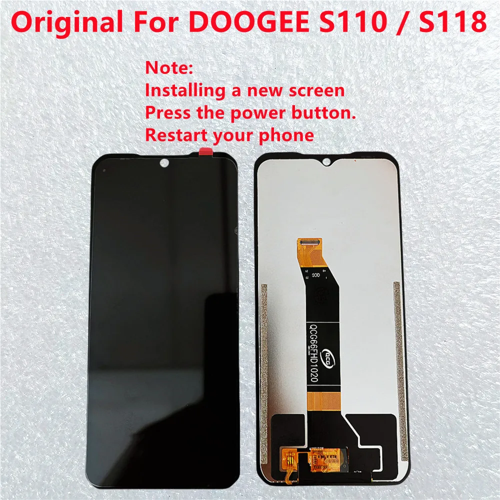Высококачественный ЖК-экран для Doogee S110, ЖК-дисплей для Doogee S118, сенсорный экран, дигитайзер, стеклянная панель, сенсор для ремонта
