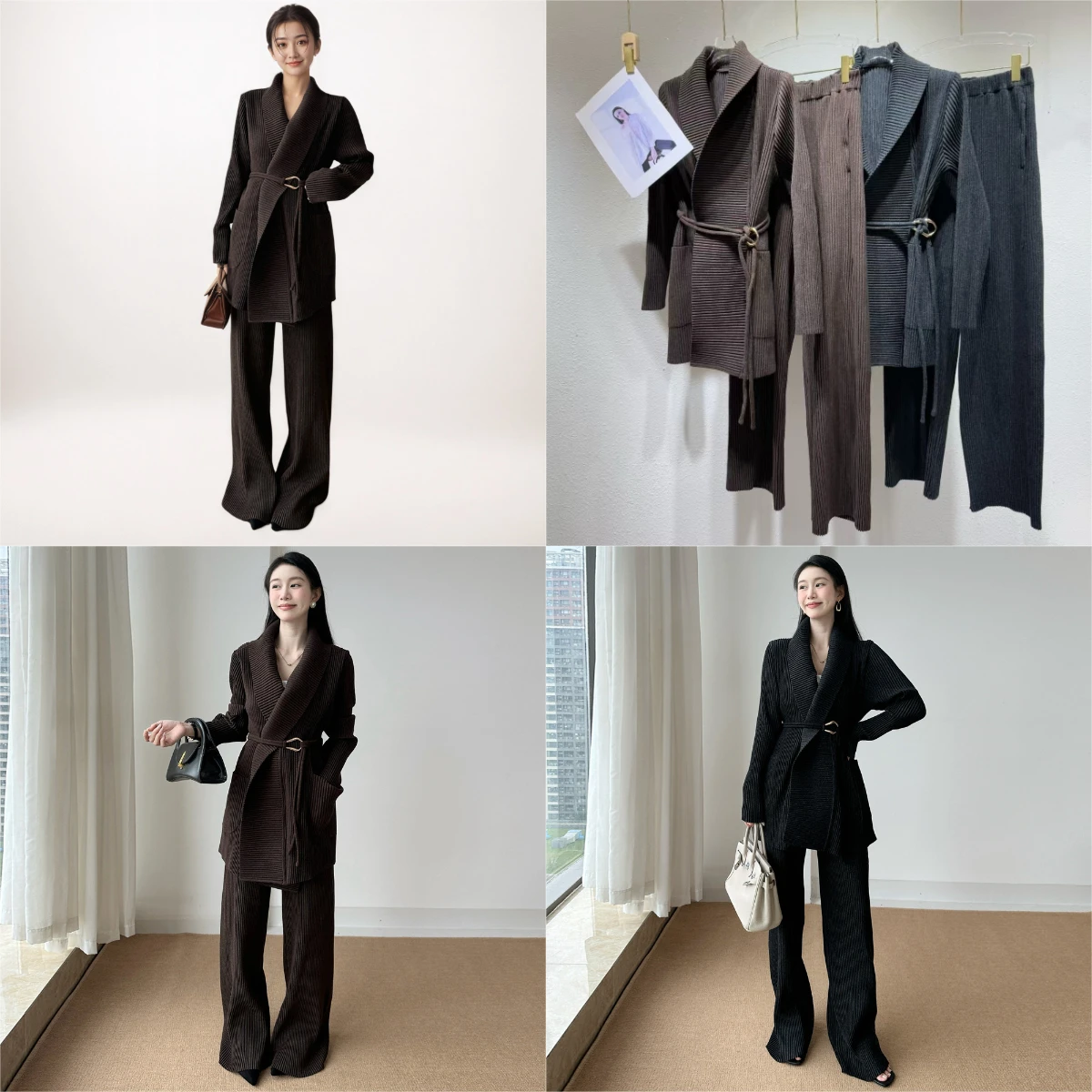 

Miyake Pleated 2025 New Temperament Commuter Casual Suit Suit Jacket Large Size Pleated Trousers Two-piece Wind Women's Clothing