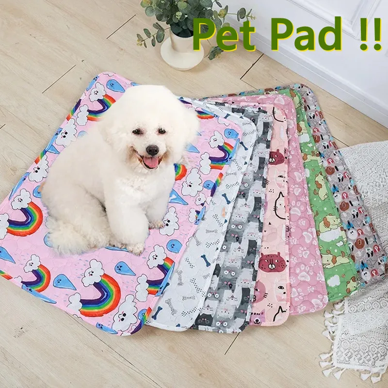 

Washable Pet Pee Pad Pet Diaper Mat Reusable Mats for Dogs Dog Bed Urine Washable Dog Training Pad Four Seasons Pet Mat Urine