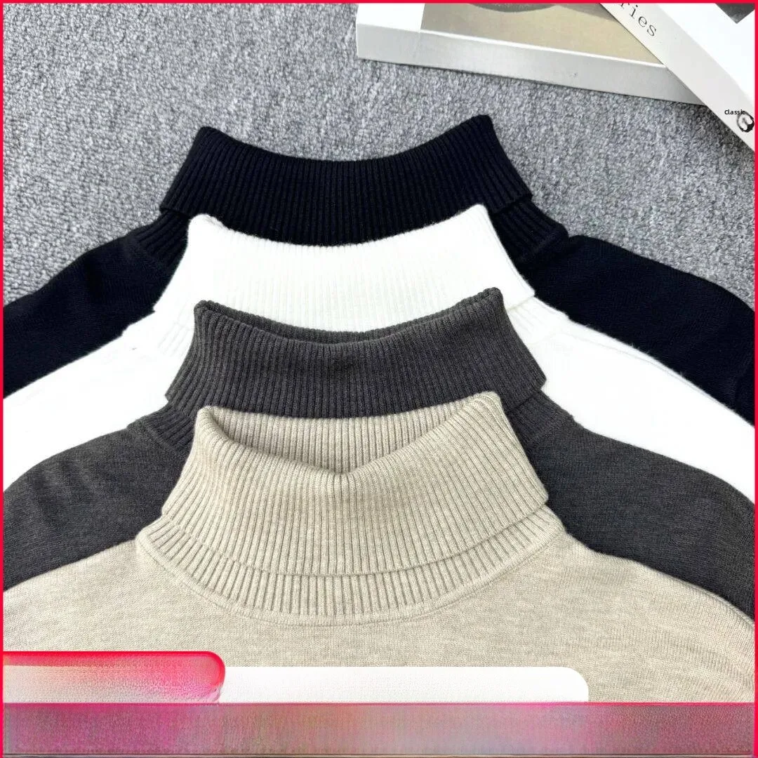 

Retro American High Ne Knitted Sweater Men's Soft Warm Thermal Loing Comfortable Autumn Winter Faionable Polyester Blend