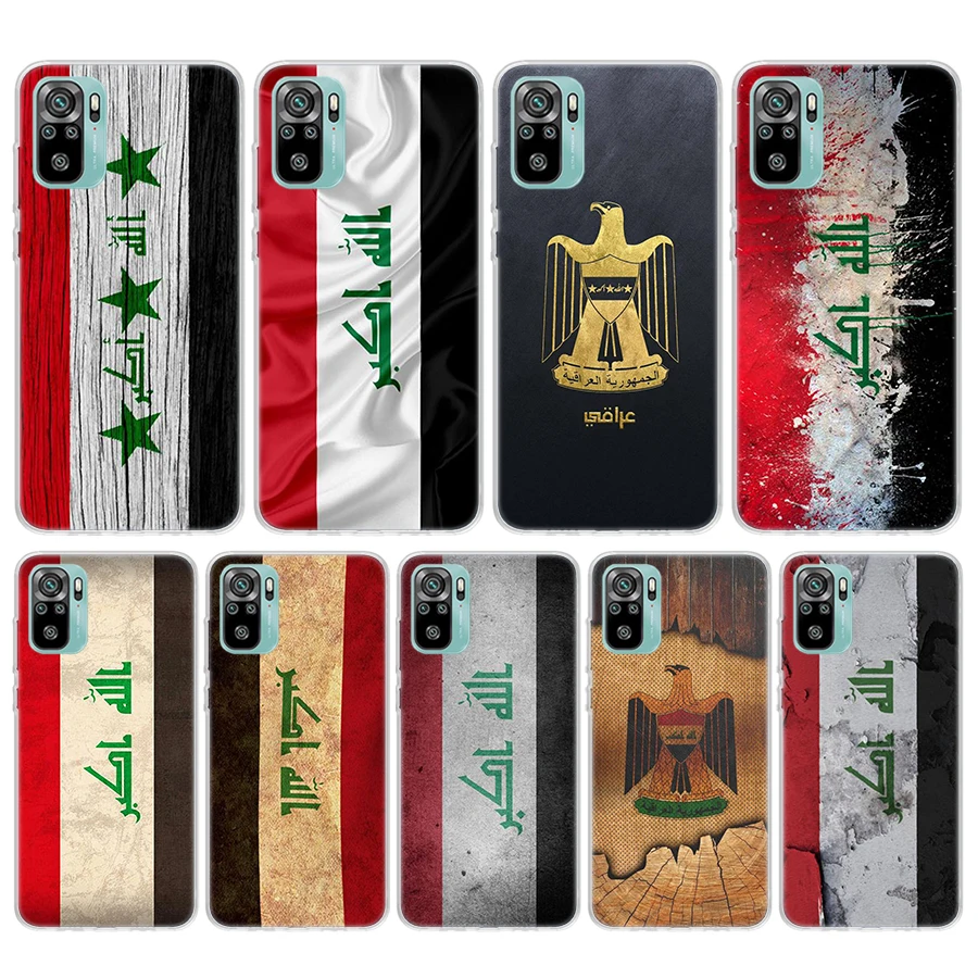 Iraqi Iraq National Flag Soft Phone Case For Xiaomi Redmi 10 10A 10C 9 9A 9C 9T 12 12C 8 8A 7 7A 6 6A S2 K20 K40 Pro 10X K30 Coq