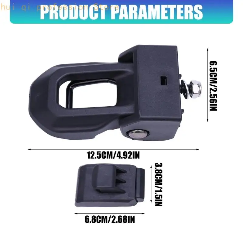 Original-Hardware-Set für Haubenhalterungen in schwarzer Ausführung für 68240952AA H8WE – Detail 6