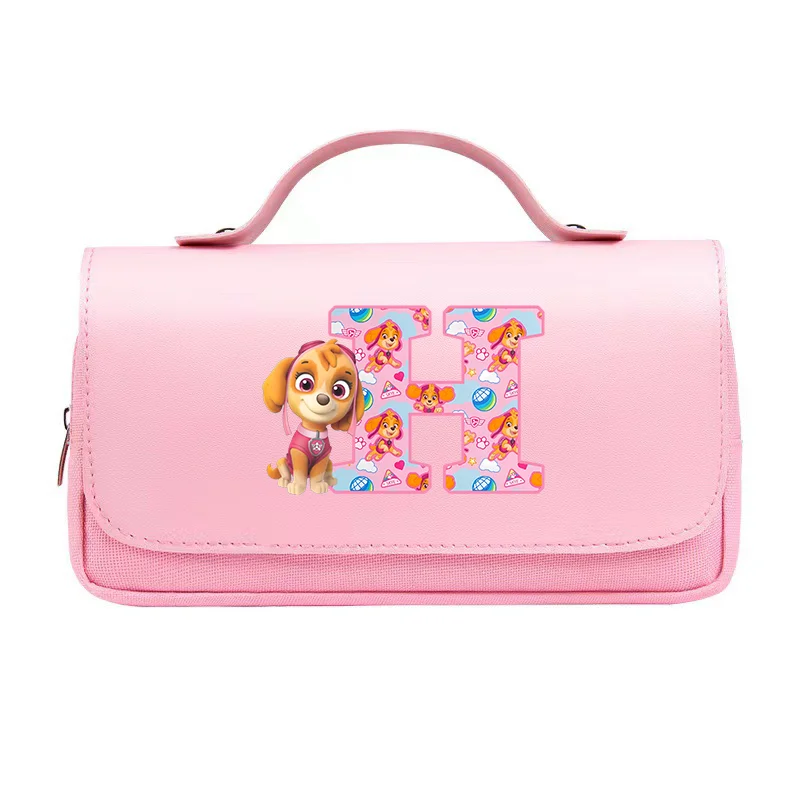 Paw Patrol Storage Bag Skye Print A-Z letters Pencil Bags Large Capacity Character Pen Bag Pencil Case Holiday Kid Birthday Gift