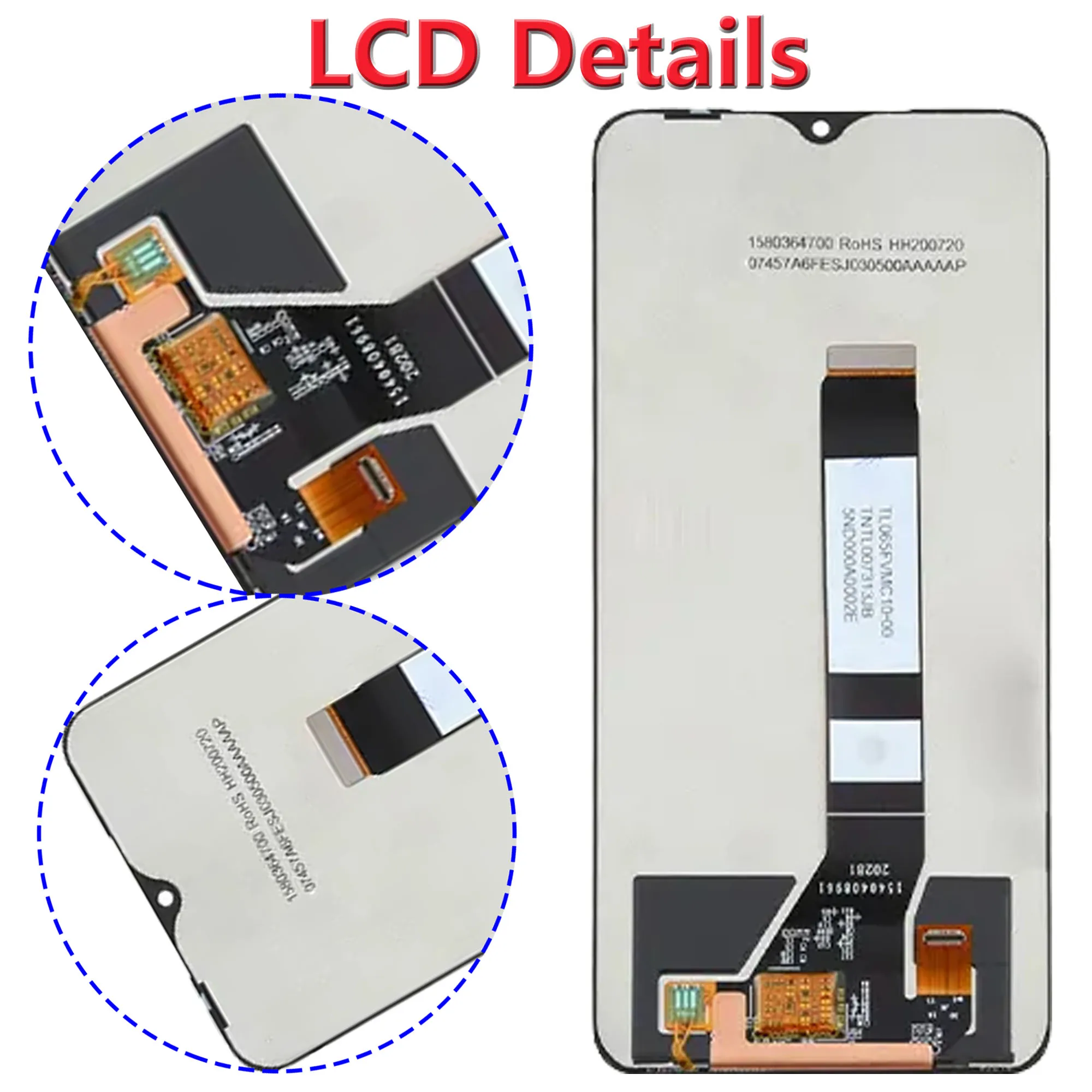 Pantalla For Xiaomi Redmi 9T Touch Screen Digitizer Assembly With Frame M2010J19SG  J19SY LCD Display Replacement Repair Parts