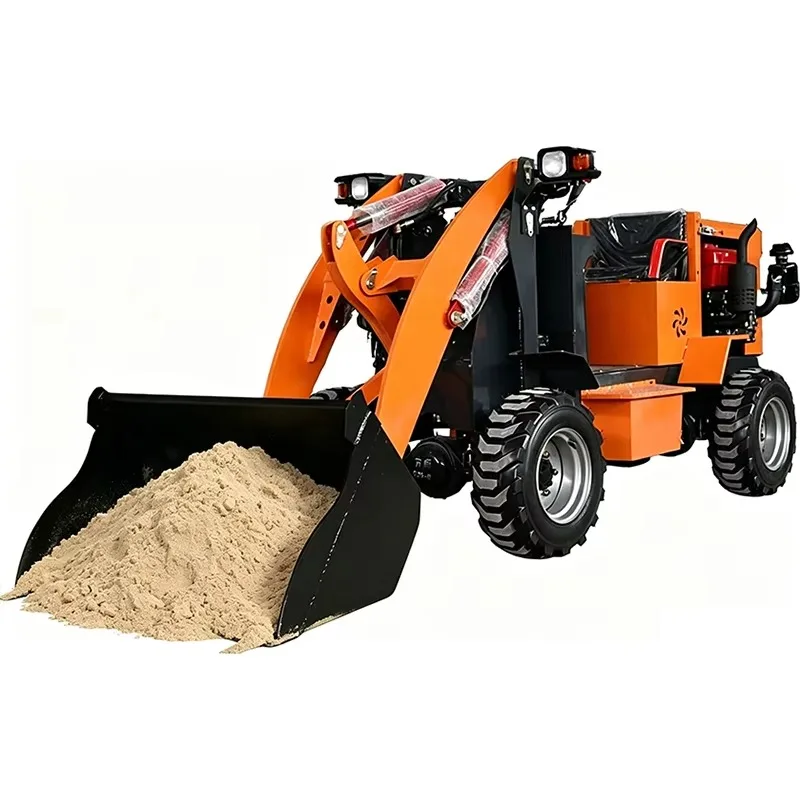 2026 Mini Wheel Loader Attachments Loading and Unloading Forage, Handling Manure, and Clearing Waste at the Ranch.