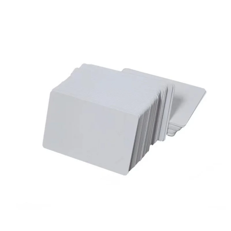 100pcs a lot 100pcs 100pcs blank pvc plastic PVC card CR80 for Evolis magicard hiti datacard zebra idp card printers