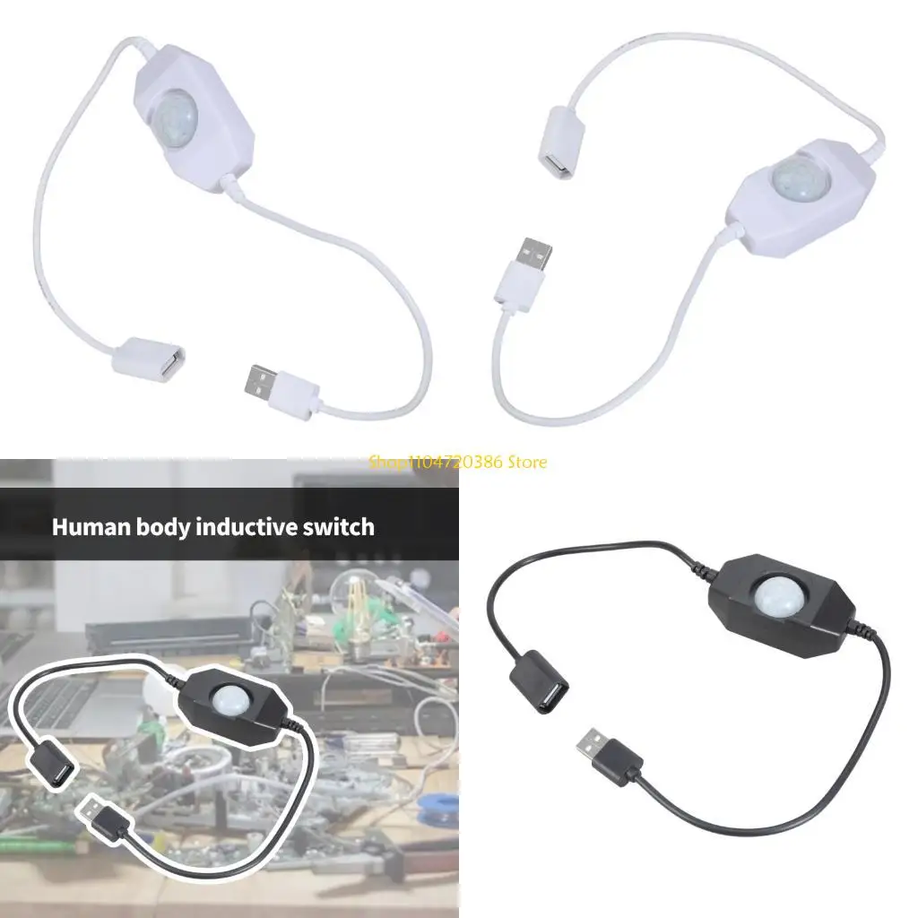 K0EA سهلة التركيب، مفاتيح مستشعرات الحركة PIR لشرائط LED لمسافة 3-8 أمتار #1