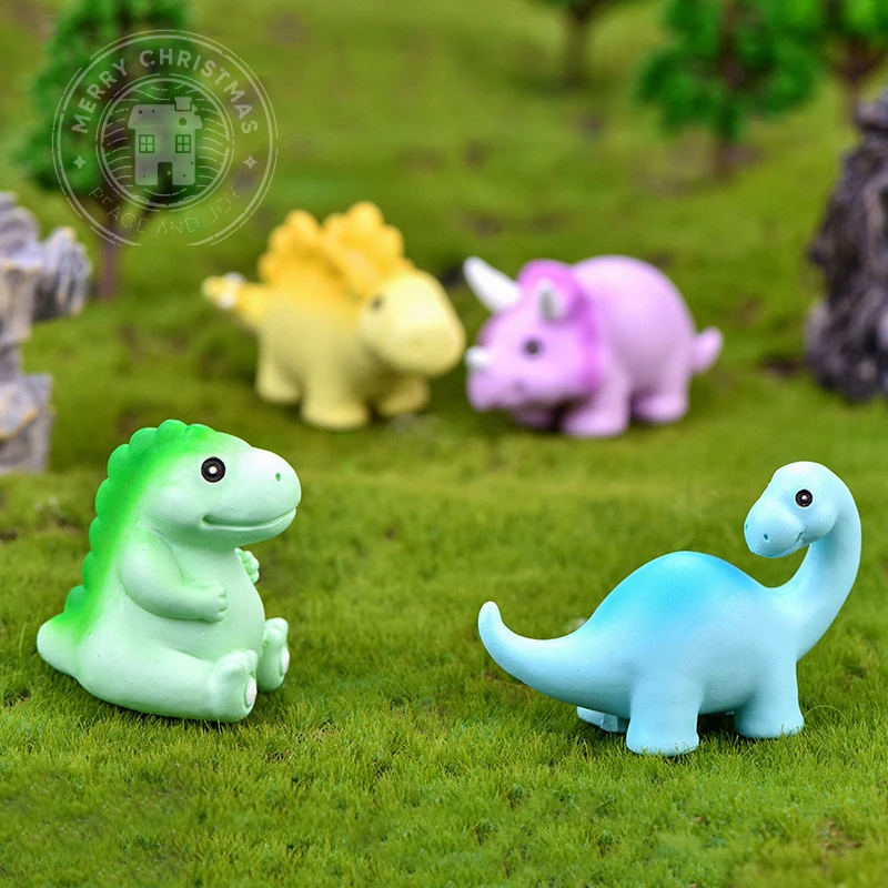 1Pc Dinosaur Tyrannosaurus Rex Resin Micro Landscape Ornaments Home Party Decoration Lovely Animal Gardening Accessories Crafts