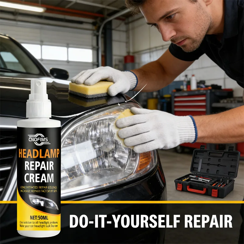 Professional Car Light Bulb Refurbishing Agent - Remove Scratches Restore Brightness Front & Rear Lights