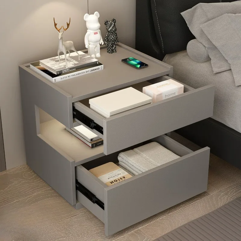 White Bedroom Nightstand Coffee Cabinets Librero Modern Organizer Wood Bedside Table Drawers Mesitas De Noche Home Furniture