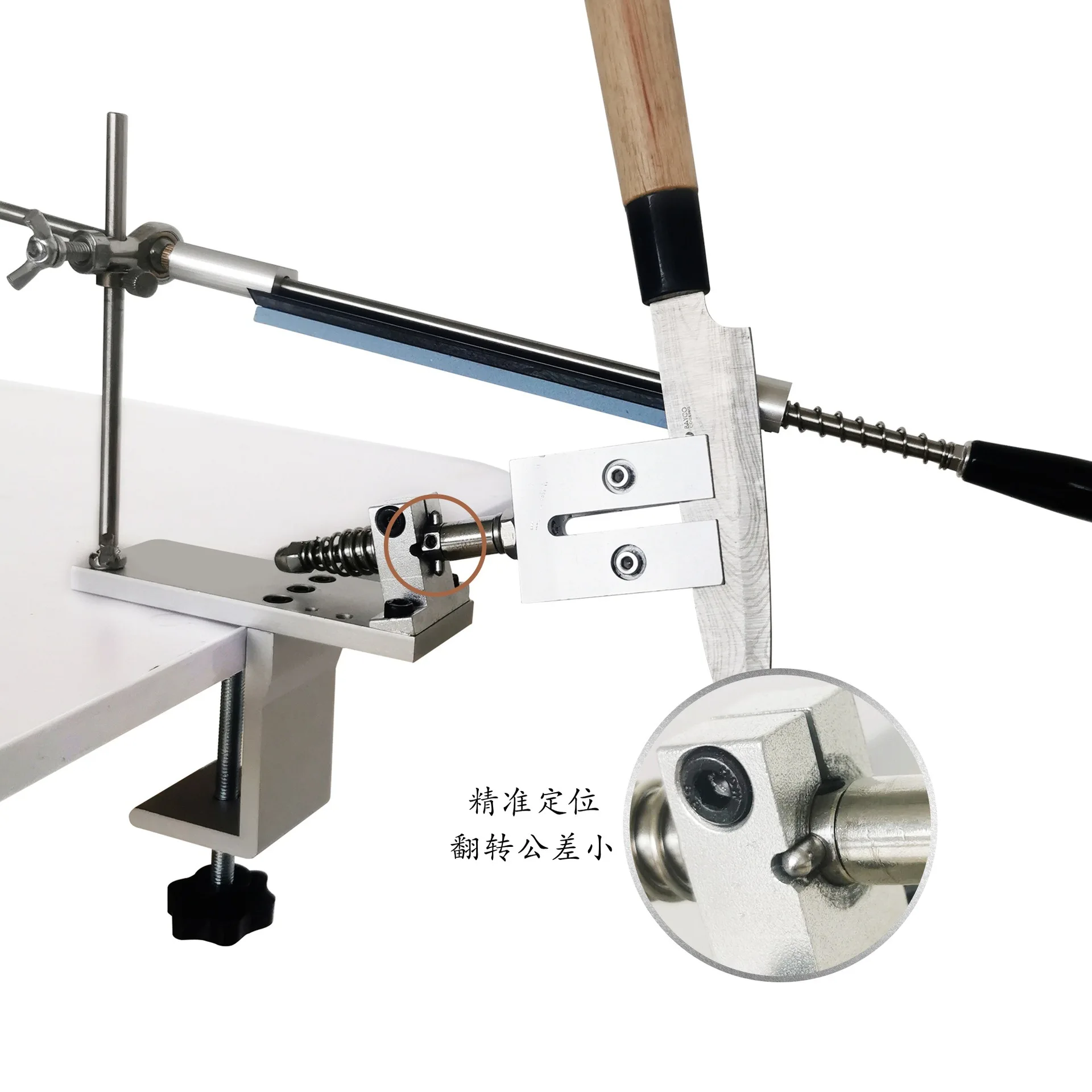 Fixed-angle Knife Sharpener, Upgraded Finely Adjust The Sharpening Angle Professional Knife Sharpener, 360° Rotating Knife Sets