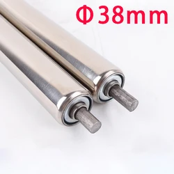 304 Stainless Steel Roller Tube Diameter 38mm Non-powered Machine Barrel Puller Conveyor Roller Length 200-1000mm