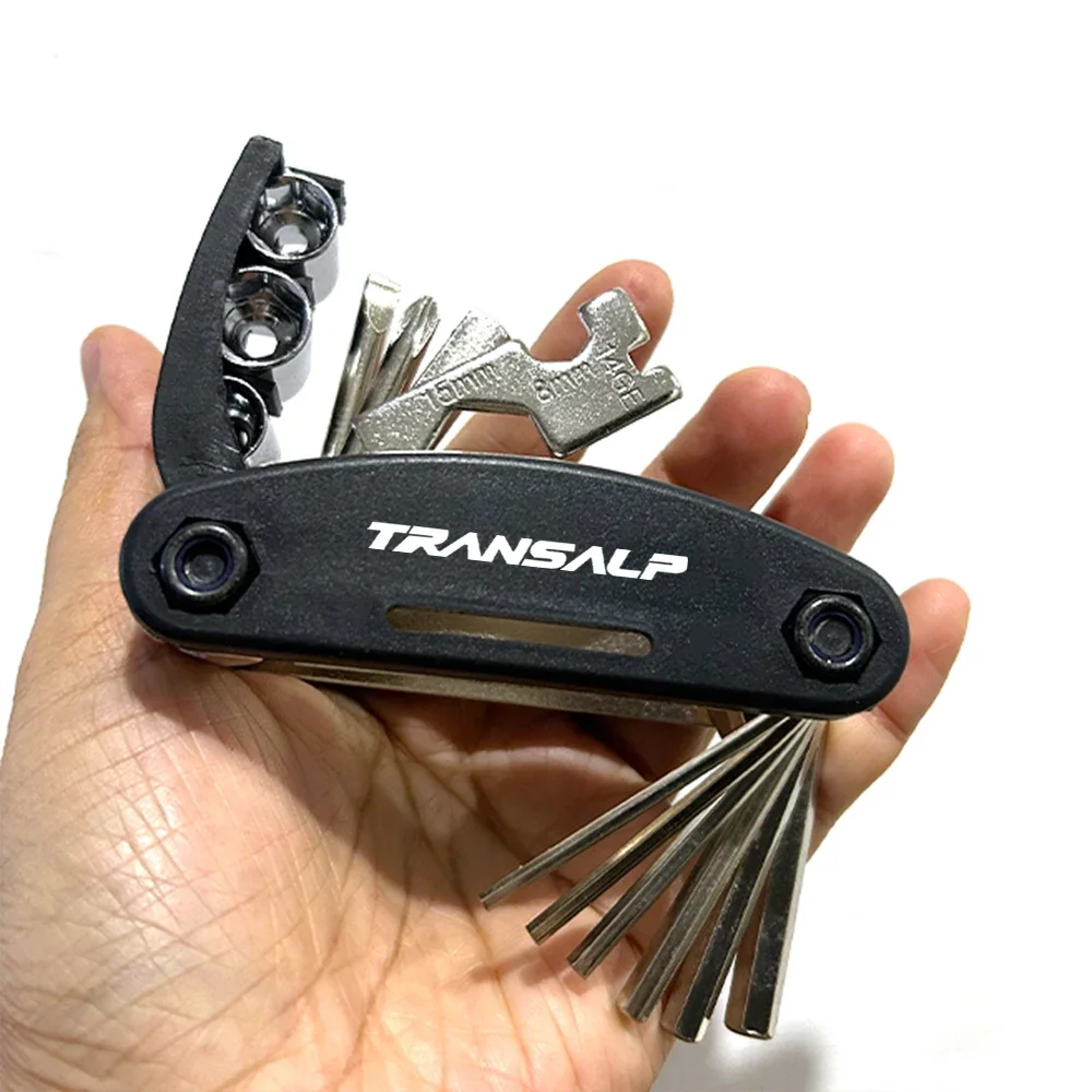For HONDA TRANSALP 600 650 700 XLV XL750 TRANSALP Accessories Motorcycle Multifunction Tool Repair 16 functions Screwdriver Set
