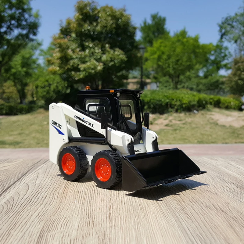 1:20 Scale Lonking CDM312 Sliding Loader Forklift Shovel Truck Alloy Engineering Model Collection Souvenir Ornament Gift Display