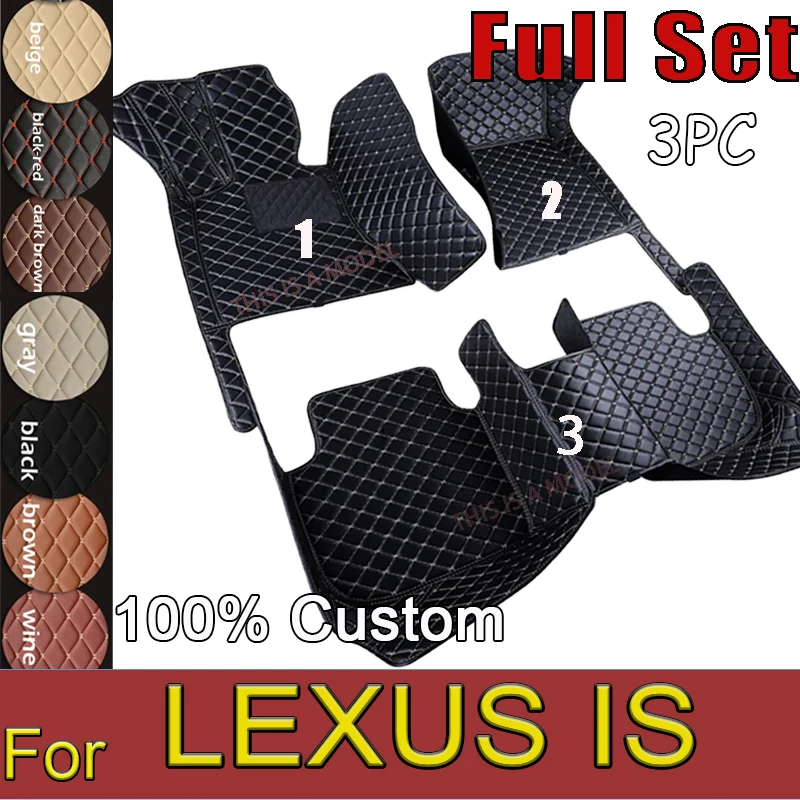 

Car floor mats for LEXUS IS series 200 300 300C 250 250C 2008 2009 2010 2011 2012 Custom auto foot Pads automobile carpet cover