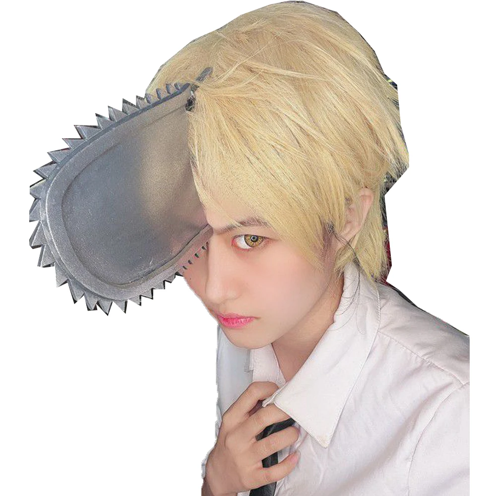 Anime Saw  Hayakawa Aki Helmet Masks Donjin Saw Blade Hats Masks Cosplay Denji Helmets Clothes Denji Halloween Costume