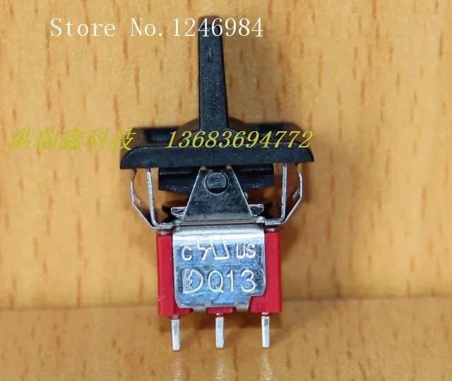 [SA]P14 trigger single tripod double reset black handle small toggle switch toggle switch Q13 Taiwan Deli Wei 3MS4--50pcs/lot