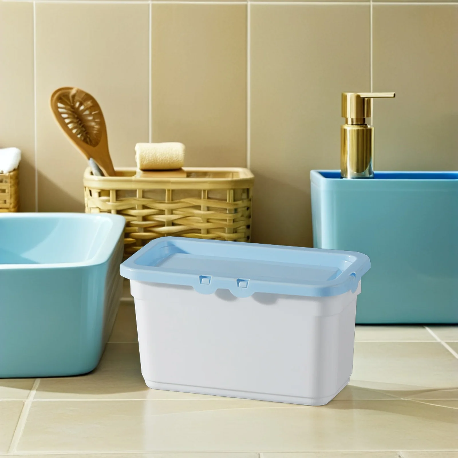 

Containers for Laundry Detergent Powder Holder Washing Capsules Storage Plastic with Lids