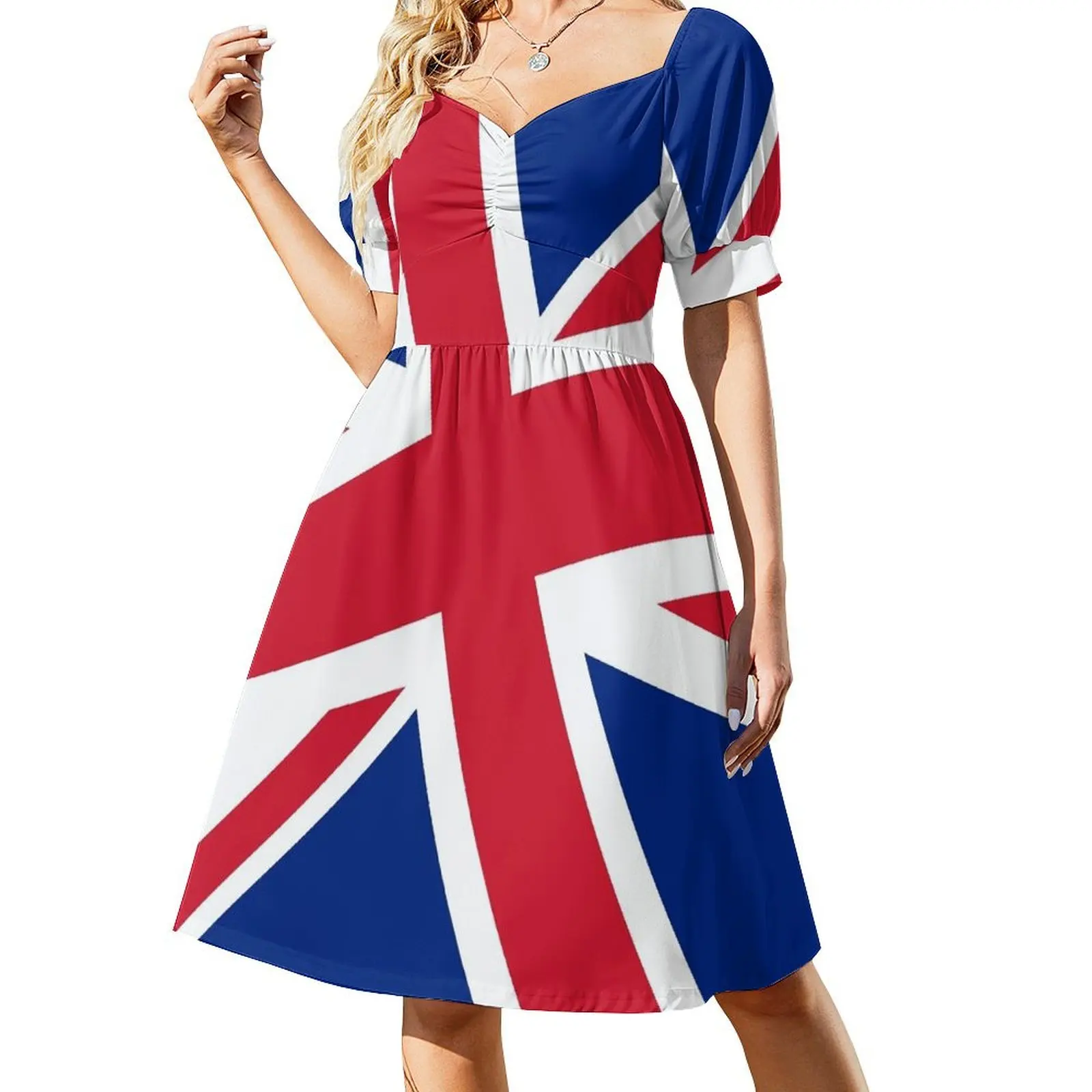 

Diagonal state of the Union - Jack that is :) Short Sleeved Dress Party dresses dress party night dresses for woman 2025 Dress