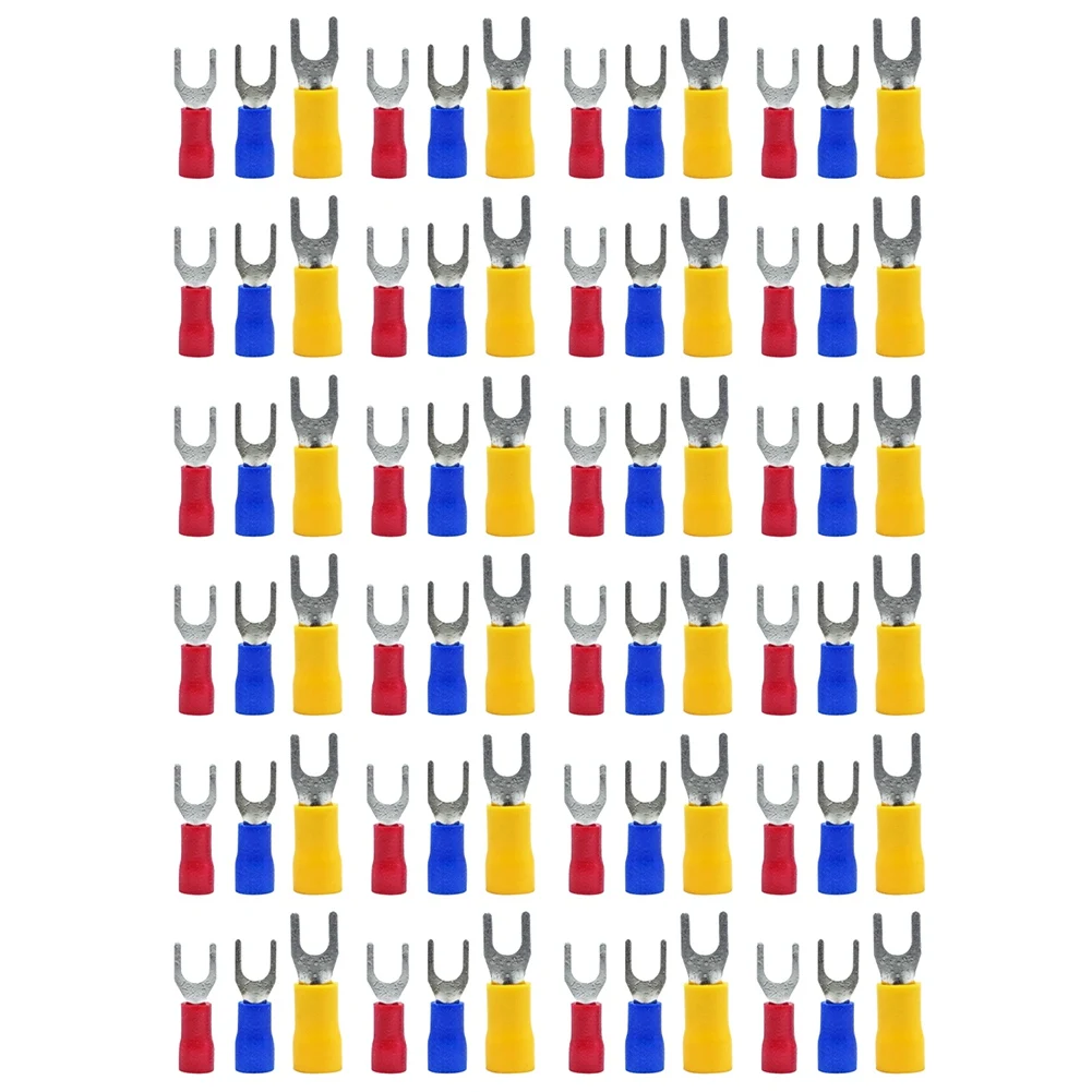 

A59Z-600 Pcs 22-16 16-14 12-10 AWG Insulated Fork Spade U-Type Wire Connector Electrical Crimp Terminal