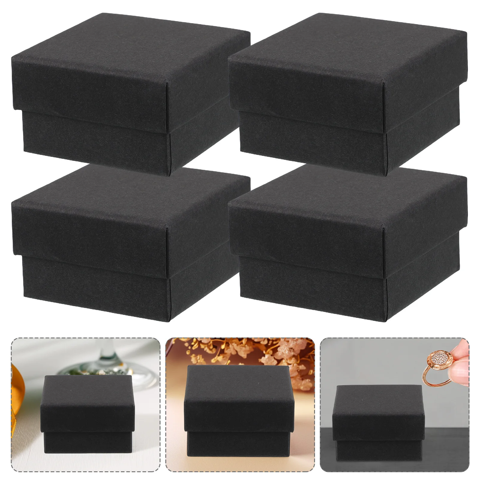 

10Pcs Jewelry Packaging Boxes Small Paper Present Boxes Lids for Rings Earrings Necklaces Bracelet Present Display