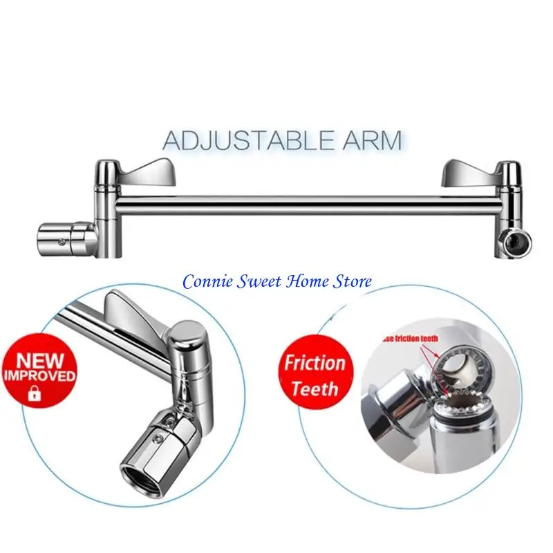 

LXAF Flexible Shower Head Extension Arm Metal Mixture Standard Tool Complimentary Install