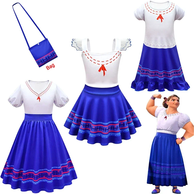 2022 novo verão meninas encanto luisa mirasel irmã cosplay vestido elegante feriado crianças festa de aniversário cosplay traje roupas