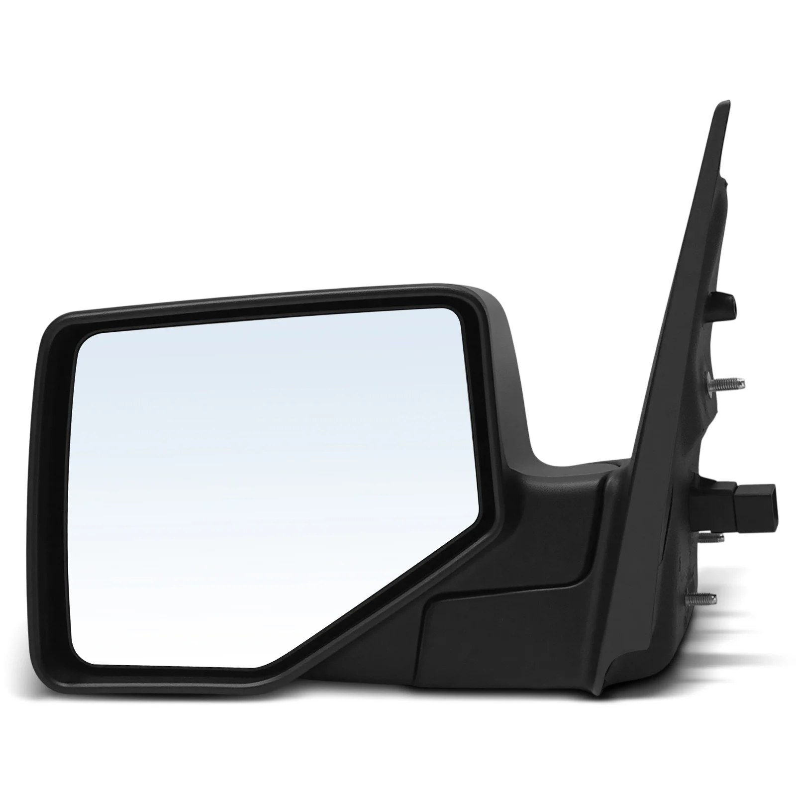 A-Premium Driver Side Power Door Mirror for Ford Explorer 2006-2010 Explorer Sport Trac Manual Folding Puddle Light Black+Silver