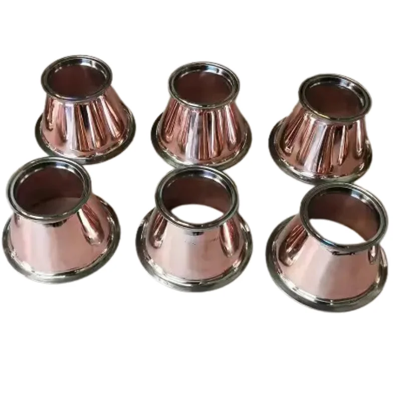 Braçadeira 3"(OD91mm) x 1,5"(OD50,5mm) Redutor de cobre, cone de cobre para cabeça de cebola Redutor de três braçadeiras.Distilação.Dephlegmator, Refluxo