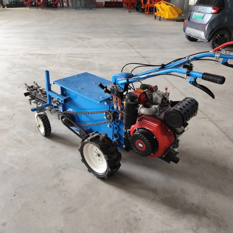 New Hand Operated Trencher 12cm 15cm 20cm 40CM Width 80cm 1m 50CM Depth Self-propelled Trenching Machine Chain Type Ditching Ma