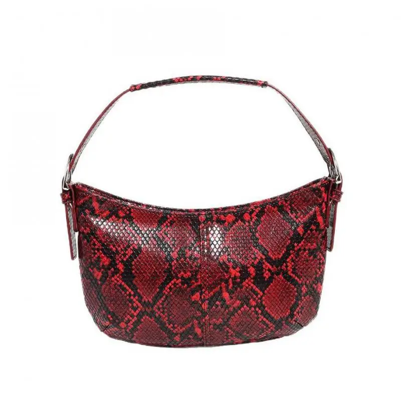 European And American Fashion Sexy Snake Pattern Embossed Handbag For Women High-end And Personalized Single Shoulder Bag Trendy