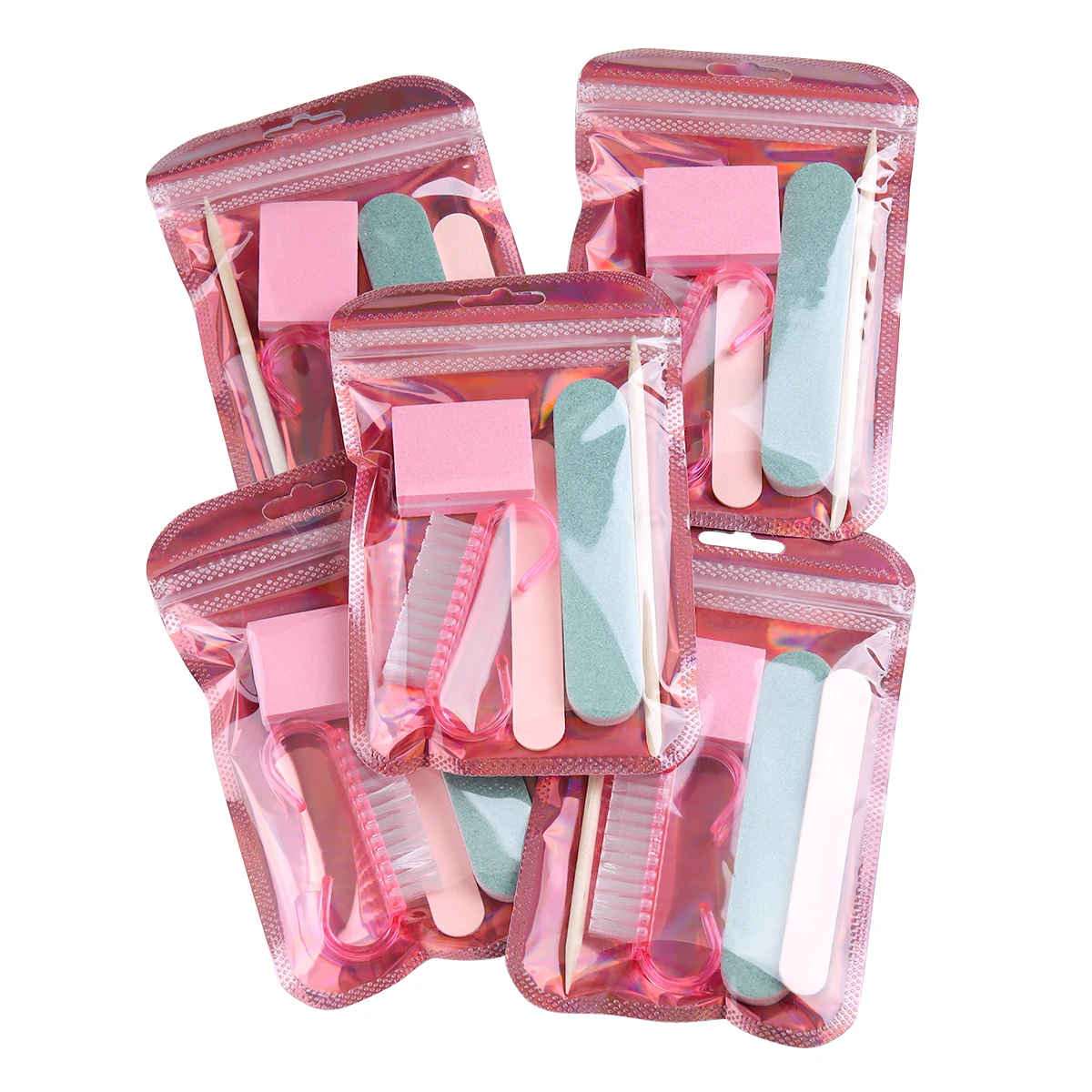 Nail Art Kit with Nail File Buffer Sanding Polishing Blocks Manicure Dust Brush & Sponge Set for Professional & Home Nail