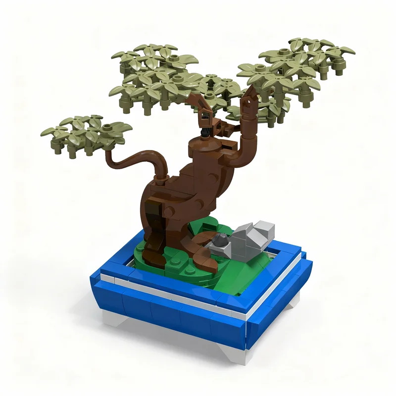 

203pcs MOC 4th Mini Bonsai Tree Botanicals Model Building Blocks Construction Toy Christmas Gifts DIY Creative Idea Education