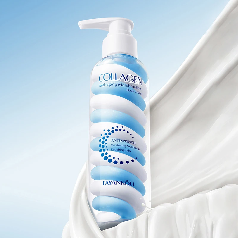 FAYANKOU Cotton Candy Collagen Anti-Aging Body Lotion 200ml Hydrating Whitening Moisturizer for Smooth Skin