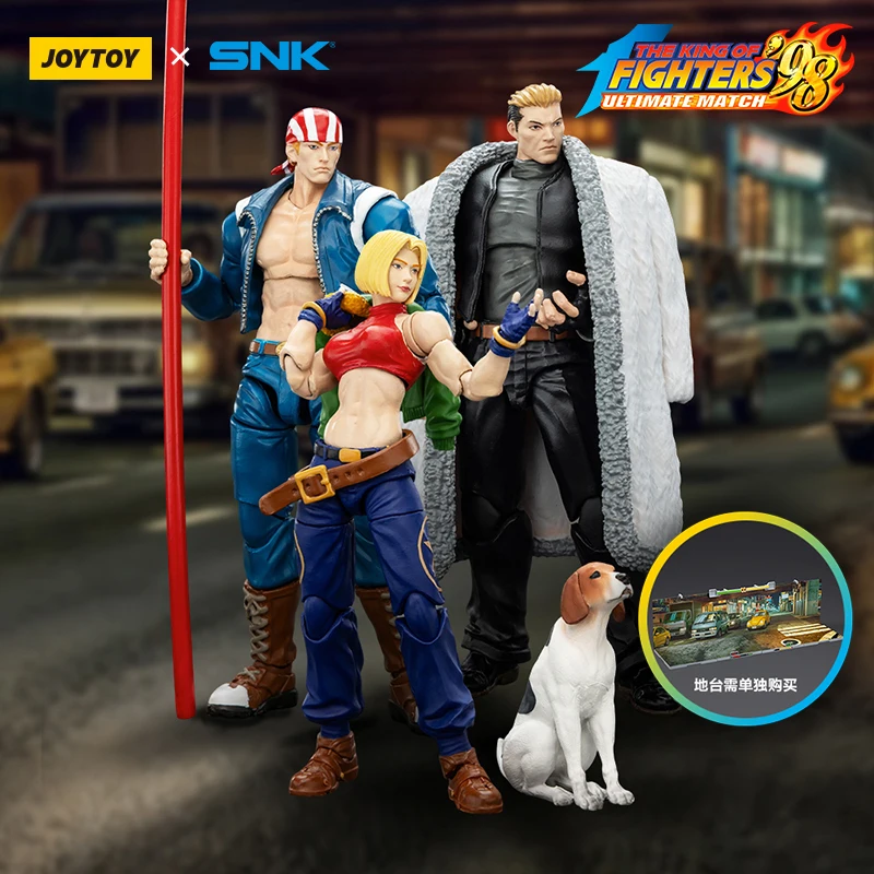

JOYTOY SNK 1/18 Фигурки KOF '98UM '97 Специальная команда Ryuji Yamazaki Billy Kane Blue Mary 3 шт. Коллекционная модель игрушки в подарок