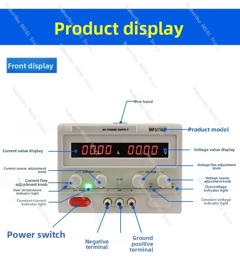 In a DC stabilized power supply, the chassis switch power supply is a constant current source and a programmable power source