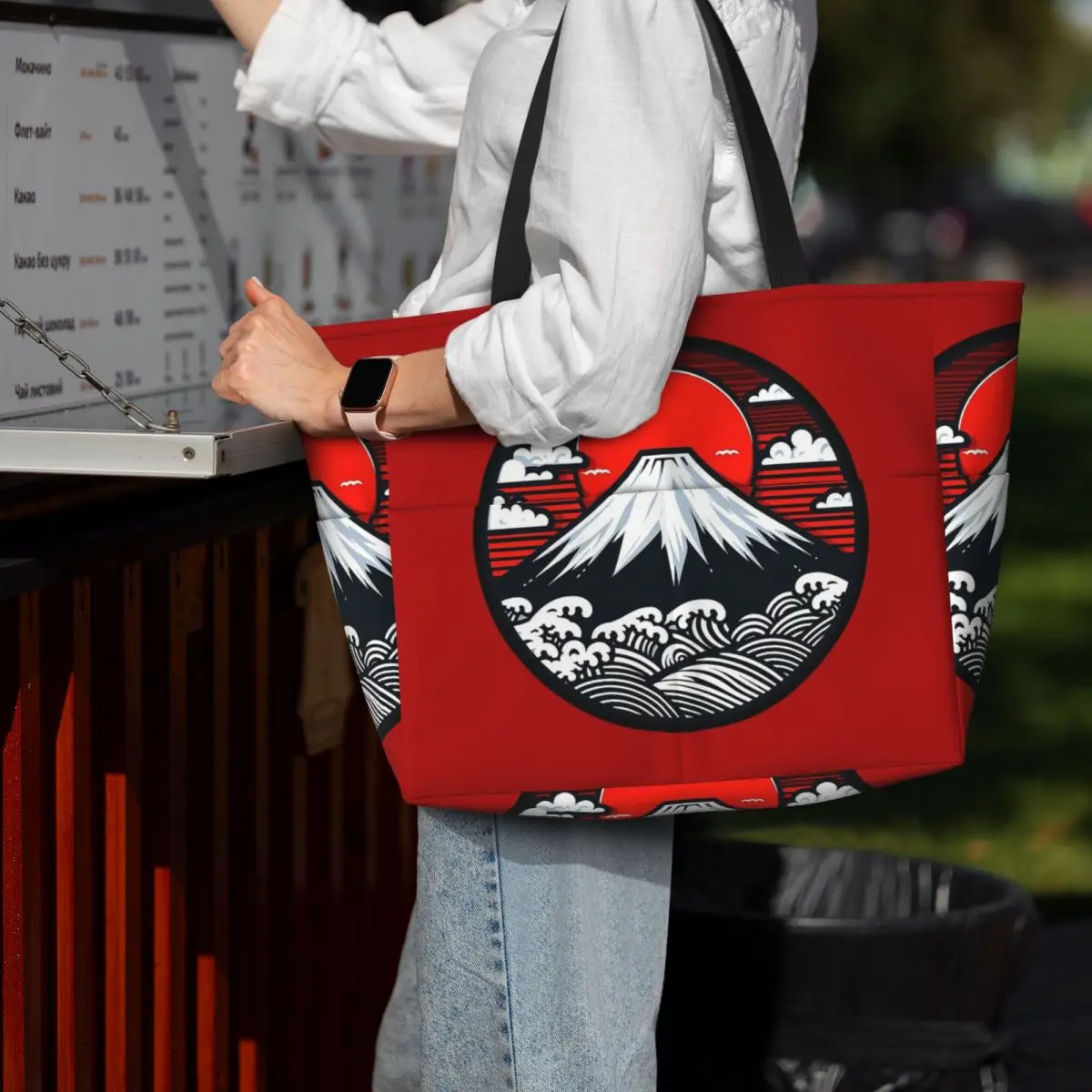 

Mount Fuji And The Great Wave Off Kanagawa Пляжная сумка Спортивная сумка для спортзала Йога Duffle Большая большая сумка Женская дорожная сумка Сумка для фитнеса