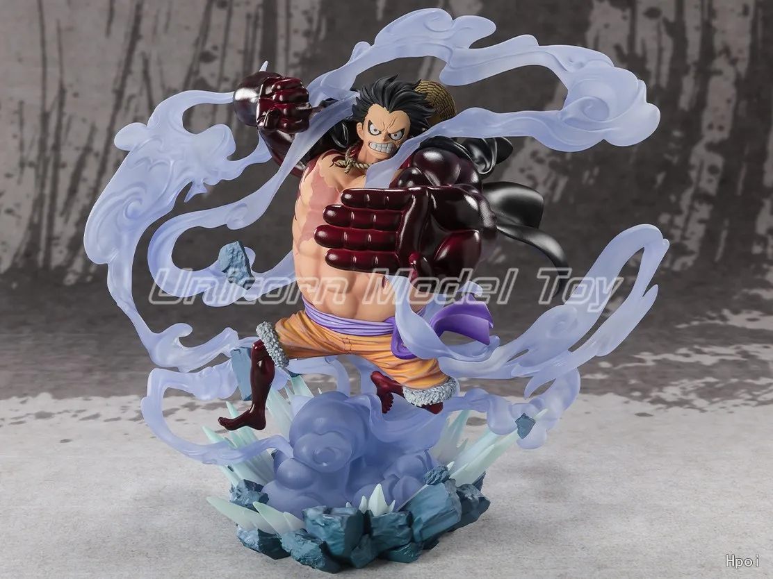 【UA】BANDAI Figuarts ZERO One Piece Monkey D. Luffy Gear 4 Captain Three Figure Model Toy Gift view 3