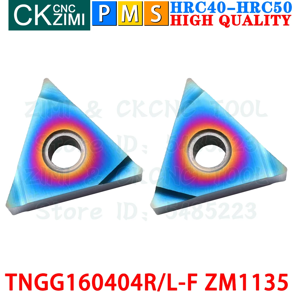 TNMG160404R-F ZM1135 TNMG160404L-F ZM1135 Inserções de carboneto Ferramentas de insertos de torneamento ranhurados e ranhurados CNC TNMG1604 TNMG 1604 TNMG331 R/L F Ferramentas de corte de fresagem