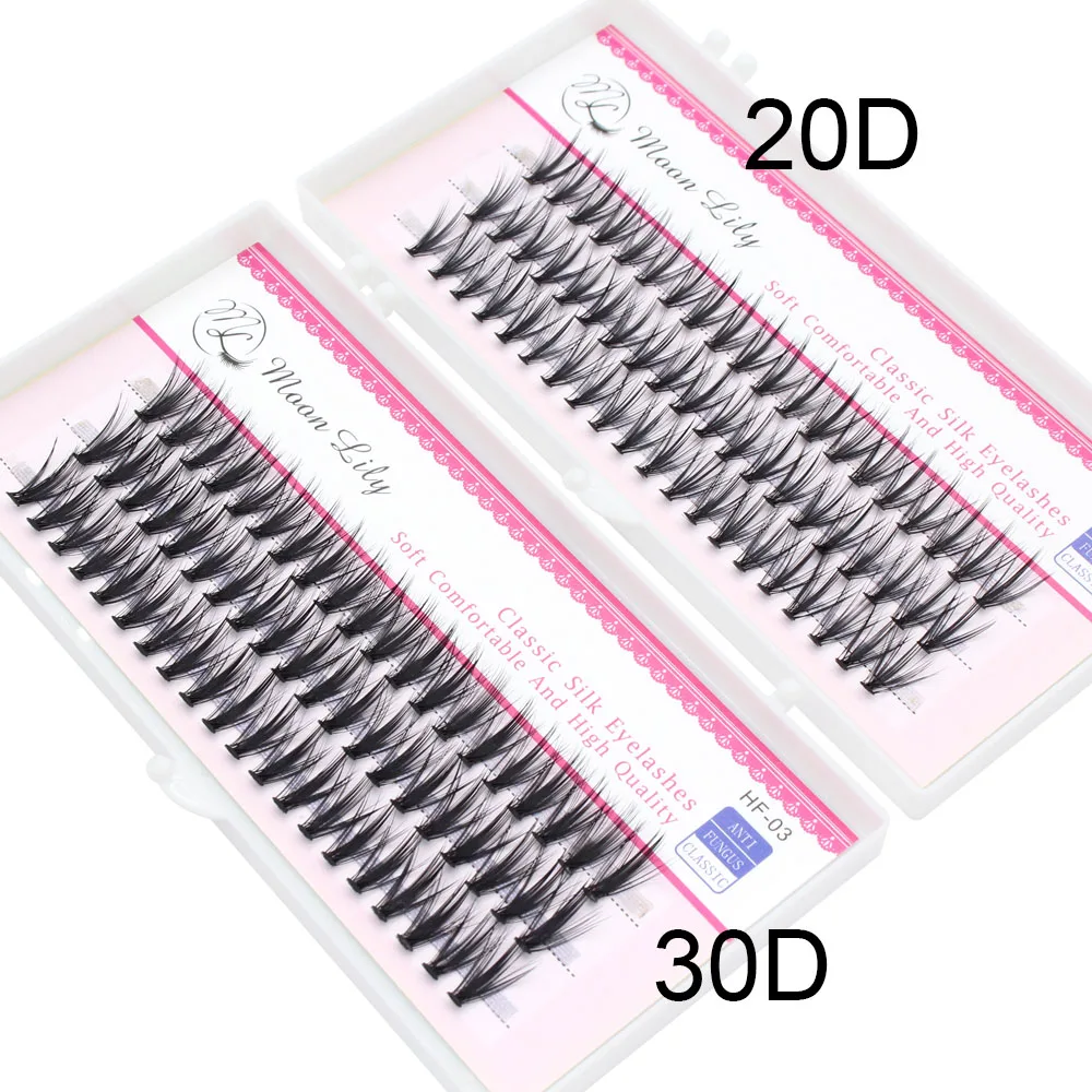 Hurtownia luksusowych grubych rzęs Cluster EyeLashes Extension 3D Russian Volume Grafting Fake False 20D 30D Mink Eyelash Bunche Cilias