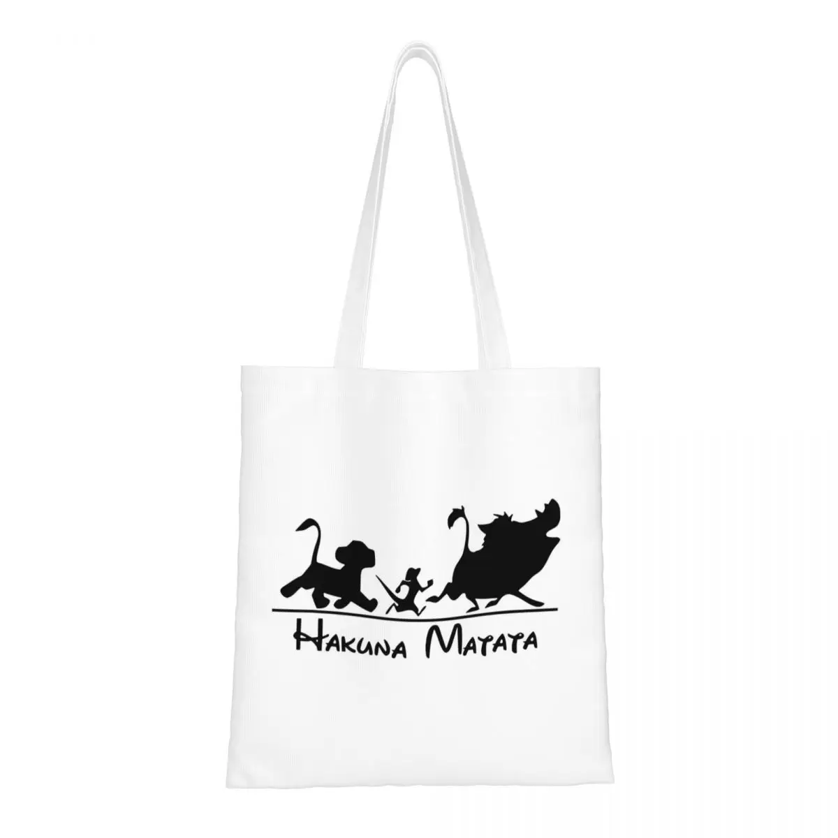 Unisex The Lion King Hakuna Matata Tote Bags Large Capacity Grocery Bag for Shopping Handbags