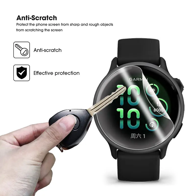 Soft Screen Protector For Garmin Vivoactive 6 5 Smartwatch Anti-scratch Hydrogel TPU Film For Garmin Vivoactive 5/Vivoactive 6