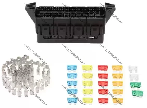 20 Way Auto Fuse Distribution Box Multi-circuit Control Holder For Vehicle Wiring