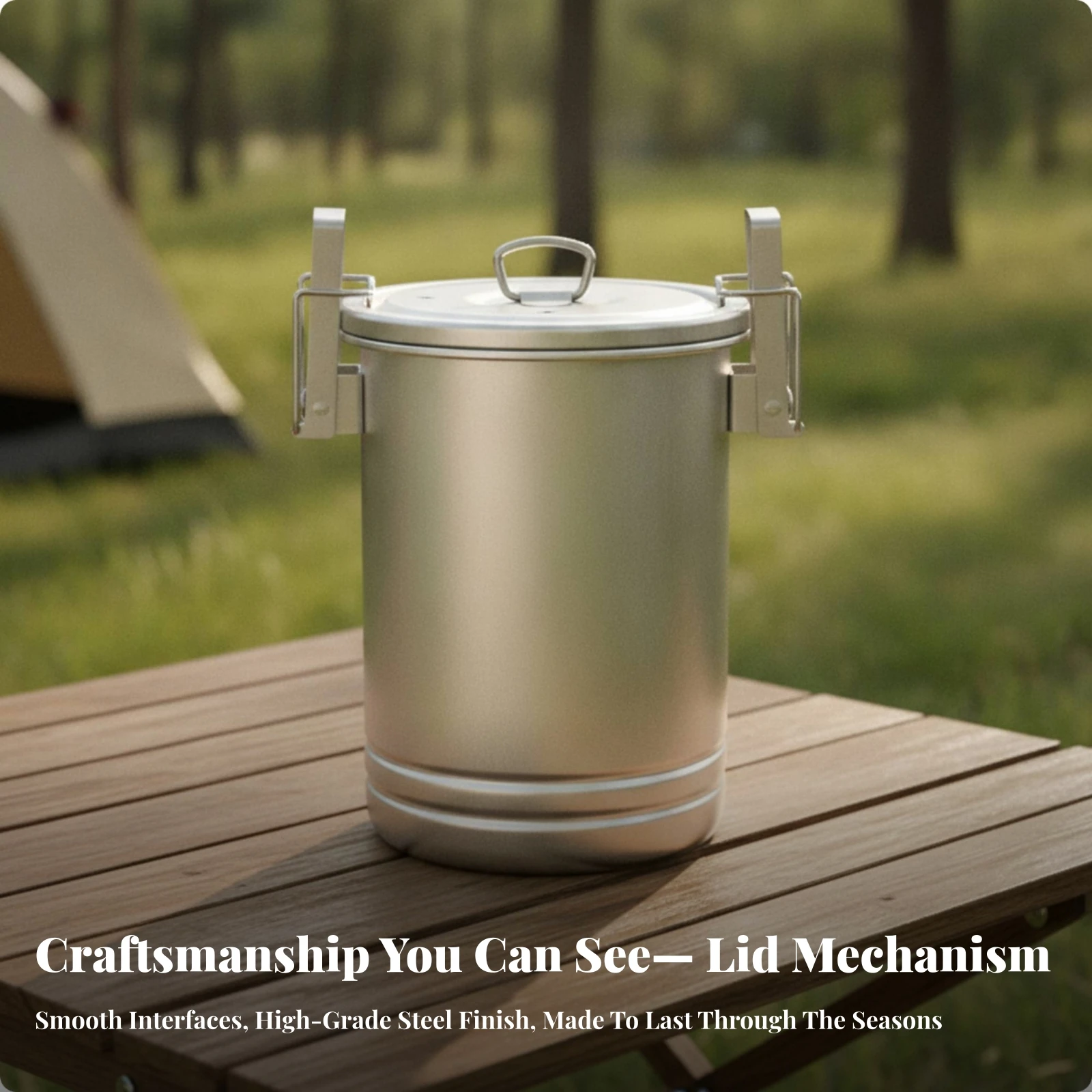 Casserole de camping avec couv - Camping Lightweight Cooking Pot avis et prix