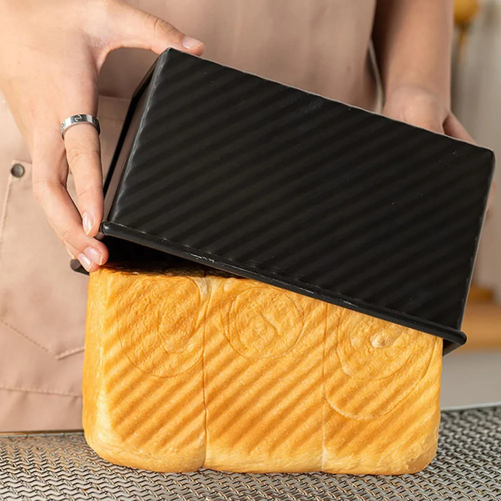 

Corrugated Toast Mold Bread Loaf Pans Carbon Steel Nonstick Bakeware Cake Mold Home Use Easy Clean loaf pan toast box bread