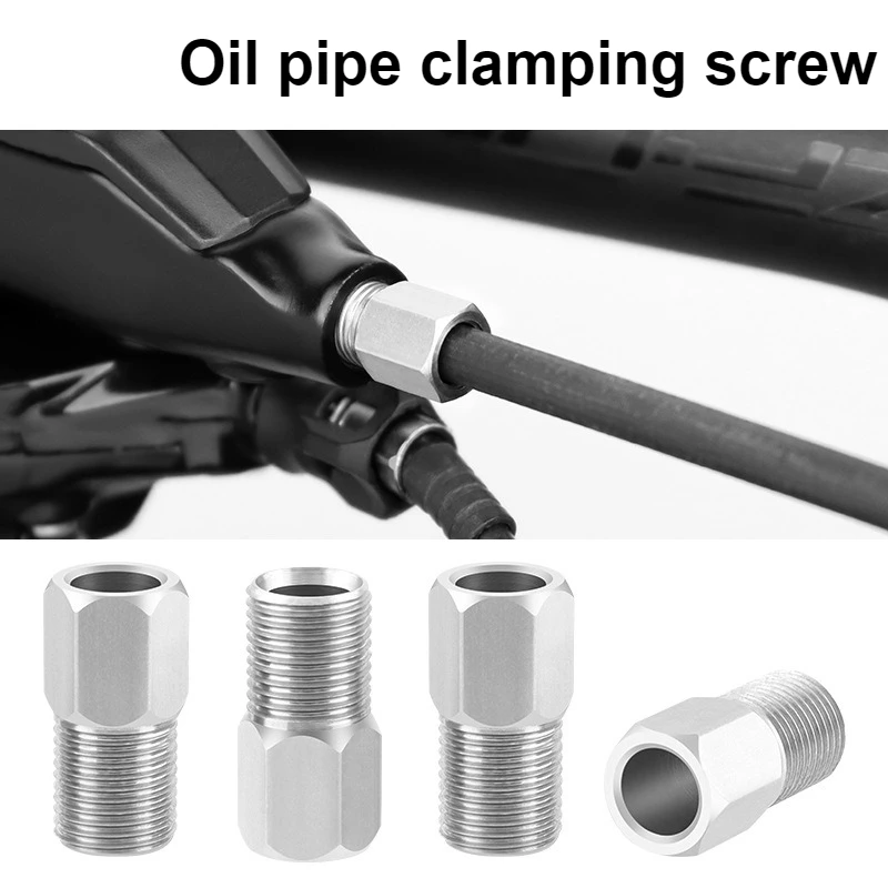 

Mountain Bike Brake Hose Connector Hollow Screw High-pressure Tightening Bolt Cycling Bicycle Screws Parts Stainless Steel