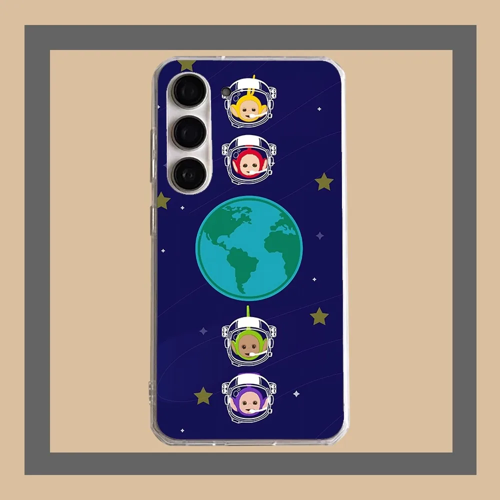 Cute T-teletubbies Phone Case For Samsung Galaxy A52 A12 A51 S21 Edge S22ULTRA S23 S20LITE Plus ultra Transparent Cover