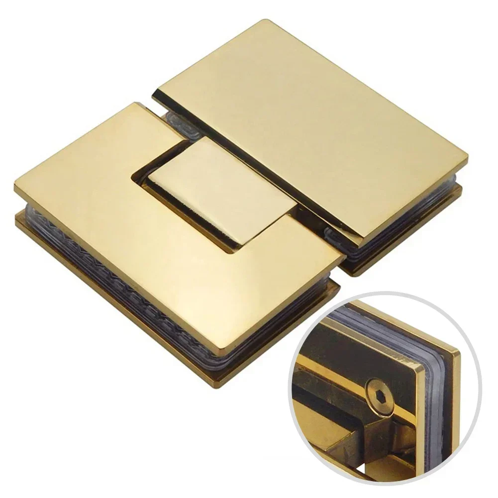 

Петля для стеклянных душевых дверей из нержавеющей стали, 180 градусов, крепление стена-стекло, для витринных шкафов, зажим для стеклянных душевых дверей, для ванной комнаты