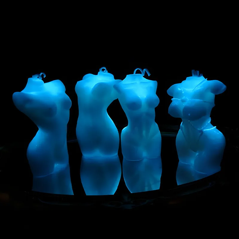 

Fun glow-in-the-dark body 40° low temperature candle. SM gilt aromatherapy wax drops. Adult conditioning props gifts, handmade